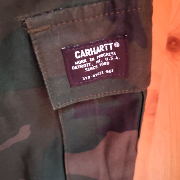 Carhartt Women's Camper Ankle Pants in Green Camo Size XS - Picture 8 of 13
